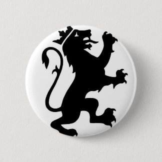 Lion logo 6 cm round badge