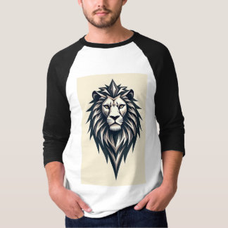  Lion Logo: A bold, geometric lion head crafted fr T-Shirt