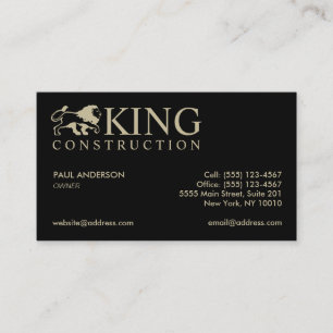 Lion Logo Professional Business Card