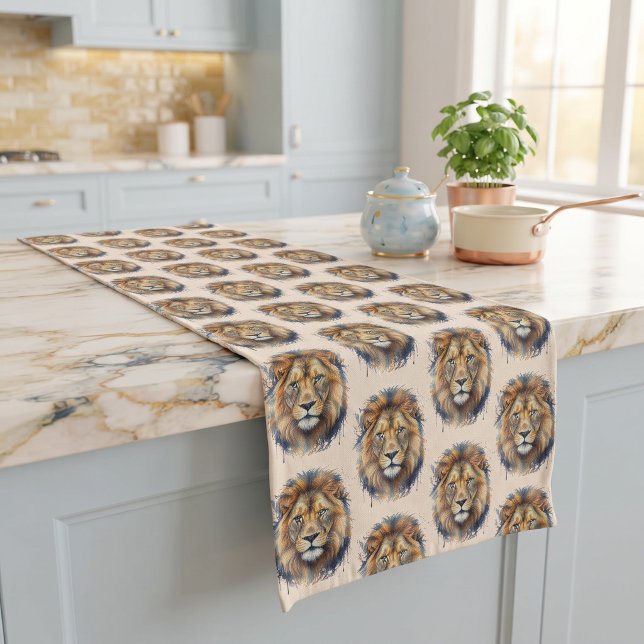 Lion Long Table Runner (Creator Uploaded)