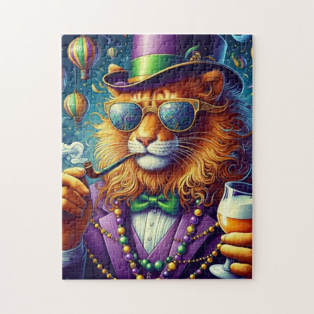Lion/Louisiana Mardi Gras  Jigsaw Puzzle (Vertical)