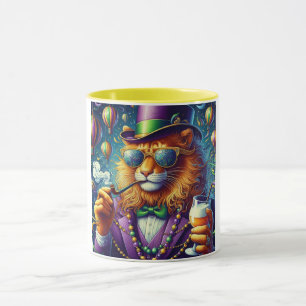 Lion/Louisiana Mardi Gras Mug