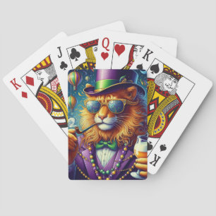 Lion/Louisiana Mardi Gras  Playing Cards