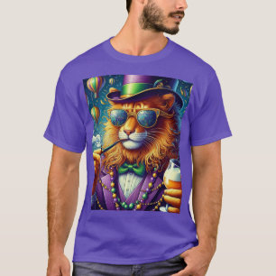 Lion/Louisiana Mardi Gras  T-Shirt