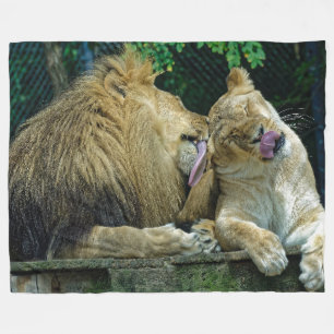 LION LOVE FLEECE BLANKET