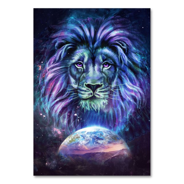 Lion Lovely Lion Table Number (Front)