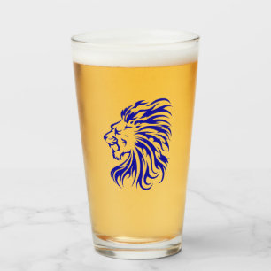 Lion lover gifts,gift for lion wedding anniversary glass