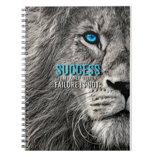 Lion Lover Success Is My Only Option Notebook