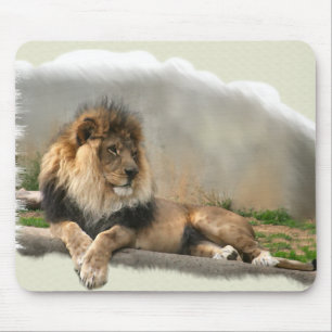 Lion Lovers Art Gifts Mouse Pad