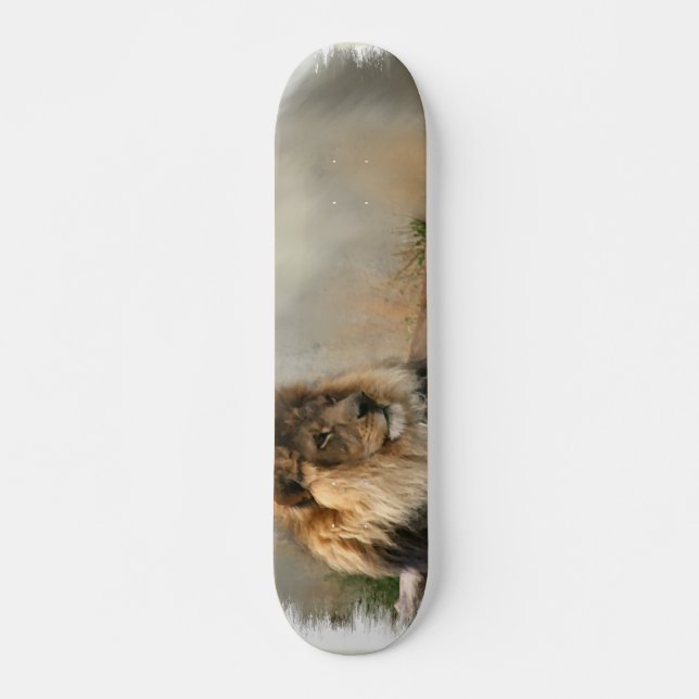Lion Lovers Art Gifts Skateboard (Front)