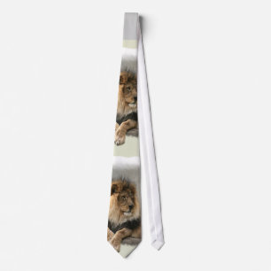 Lion Lovers Art Gifts Tie