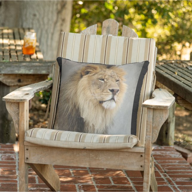 Lion Lovers Throw Pillow (Chair)