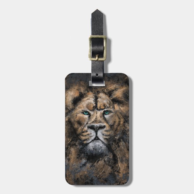 Lion Luggage Tag (Front Vertical)