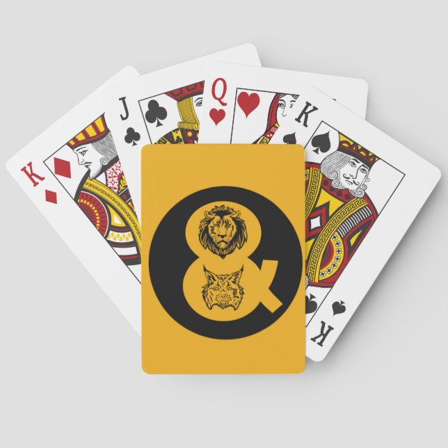 Lion & Lynx Logo Playing Cards (Back)