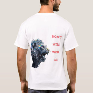 Lion made of shattered glass.  T-Shirt
