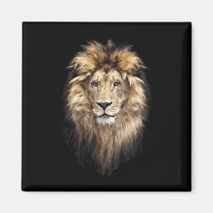 Lion Main Animal Face Big Cat Magnet
