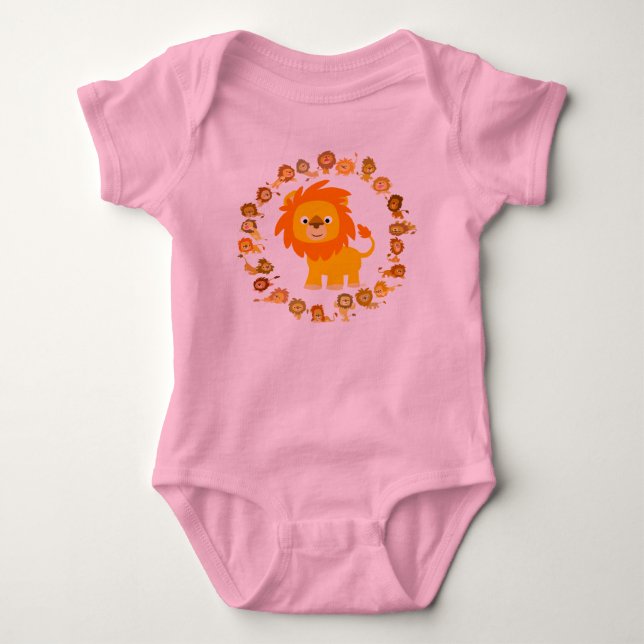 Lion Mandala Baby Bodysuit (Front)