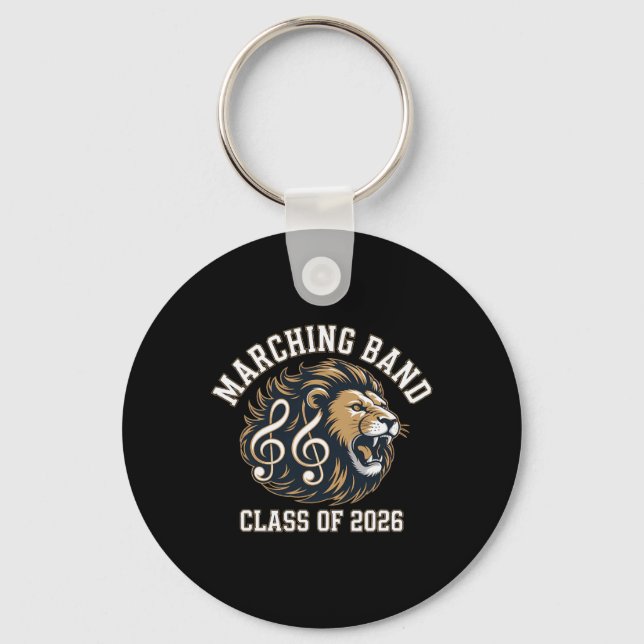 Lion Marching Nd Lion Cl Of 2026  Key Ring (Front)