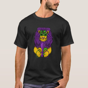 Lion Masquerade Mask Mardi Gras Animal Carnival Pa T-Shirt