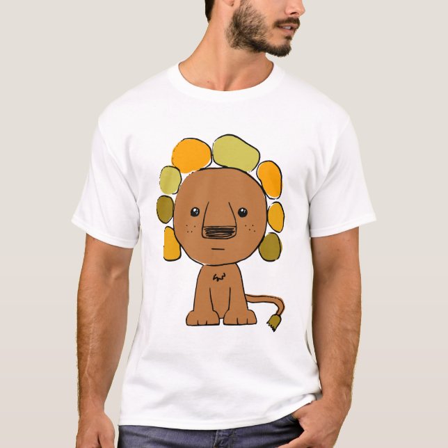 Lion Melange Ringer T-Shirt (Front)