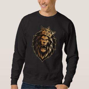 Lion Melanin King Black History Month Cool BLM Zoo Sweatshirt