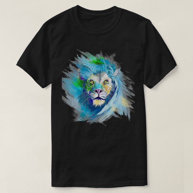 Lion  Men Women Lion Lover Graphic Lion  T-Shirt (Design Front)