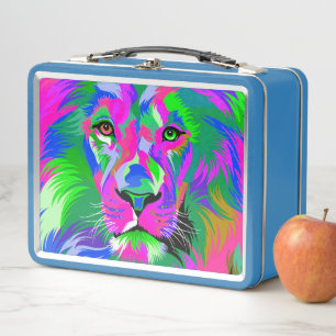 Lion Metal Lunch Box