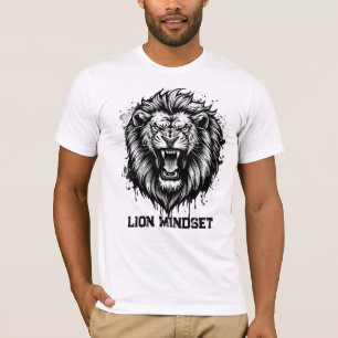 Lion Mindset Powerful Lion Graphic Animal T-Shirt
