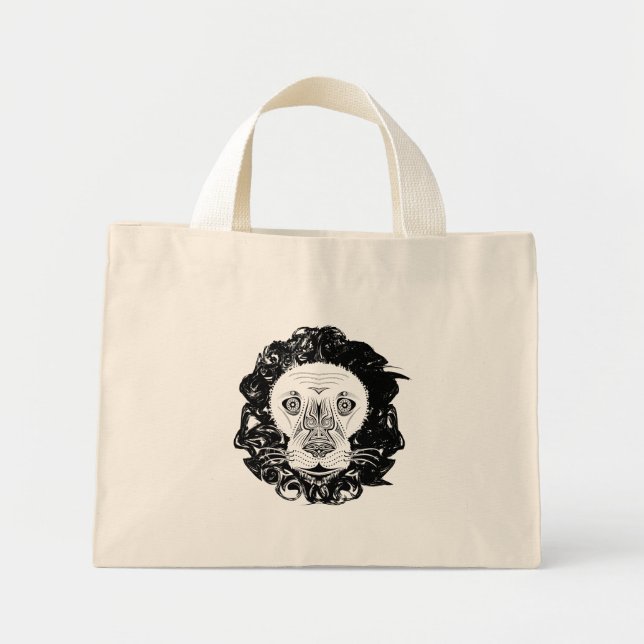 Lion Mini Tote Bag (Front)