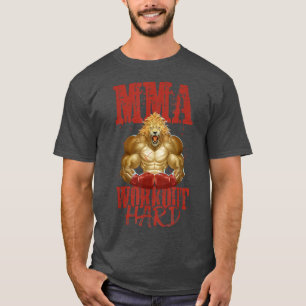 Lion Mma Workout Boxing Martial Arts Beast Fight M T-Shirt