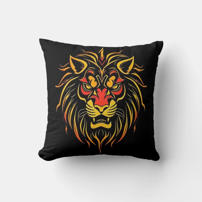 Lion modern art cushion (Front)