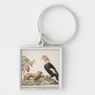 Lion monkey and condor, native to Chile or Ecuador Key Ring