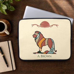 Lion Monogram Laptop Sleeve