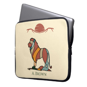 Lion Monogram Laptop Sleeve