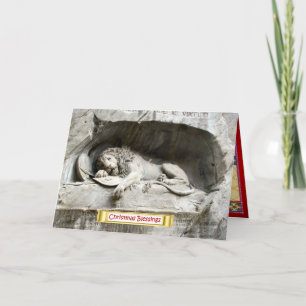 Lion Monument, Lucerne Holiday Card