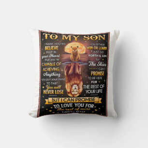 Lion Moon I Want To Believe - Dad To Son  Cushion