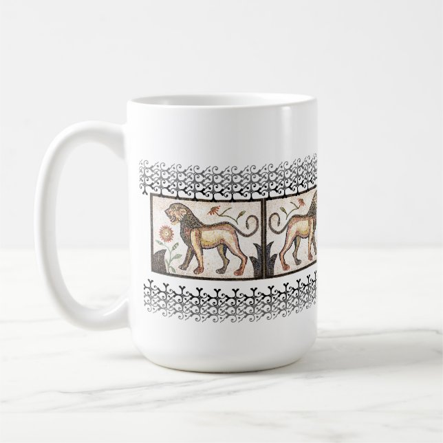 Lion - Mosaic Coffee Mug (Left)