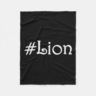 #lion Motivational Inspirational Success Quote Fleece Blanket
