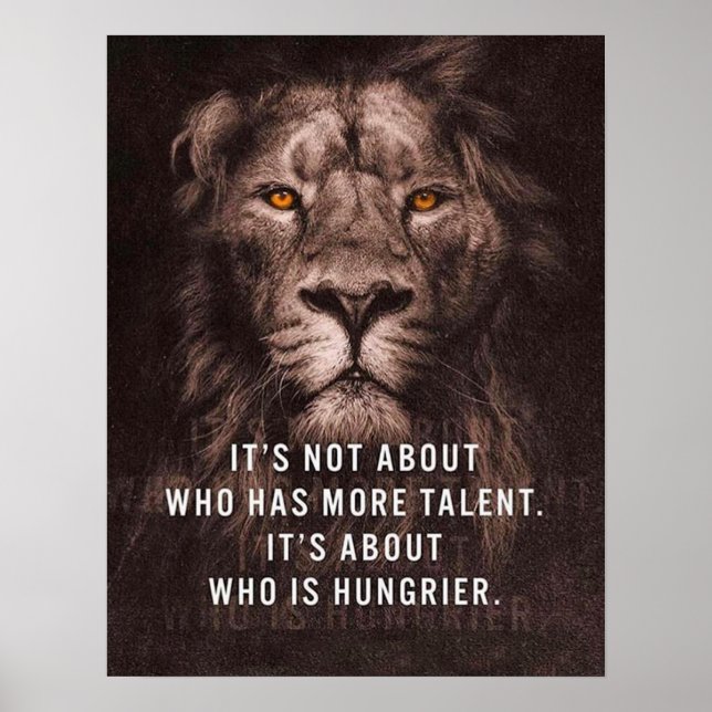 Lion - Motivational Words - Inspirational Poster (Front)