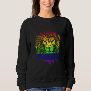 Lion Motive Leo Lgbt Bisexual Lesbian Lgbtq Sweatshirt