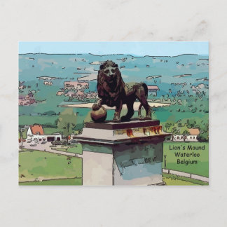 Lion Mound At The Battlefield Of Waterloo Postcard
