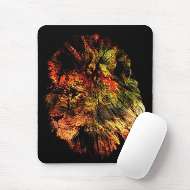 Lion Mouse Pad (With Mouse)