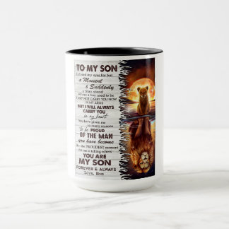 Lion Mum To My Son I Closed My Eyes  Mug