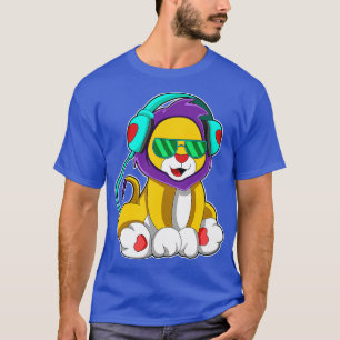 Lion Music with Headphone T-Shirt