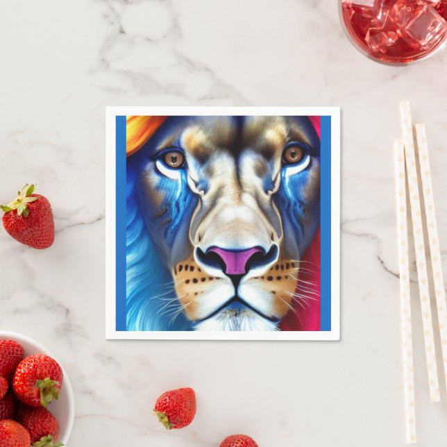 Lion Napkin (Insitu)