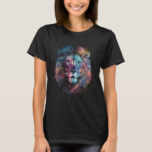 Lion Nebular - Graffiti Neon Ink Splash T-Shirt