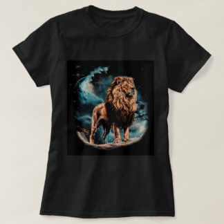 Lion Night T-Shirt Design (Illustration)
