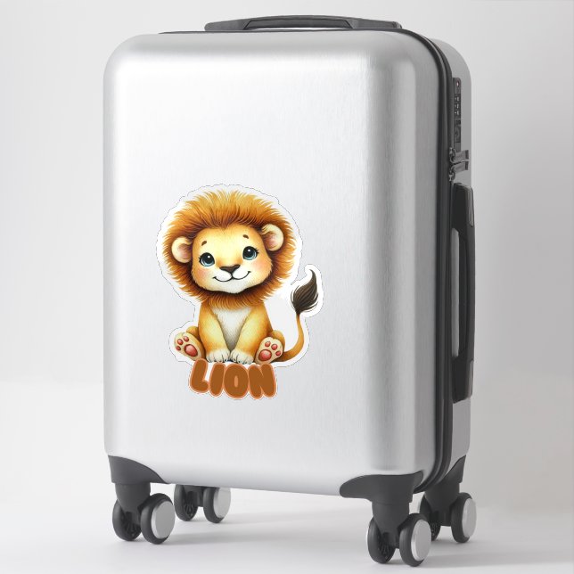 LION - NURSERY STICKER (Suitcase)
