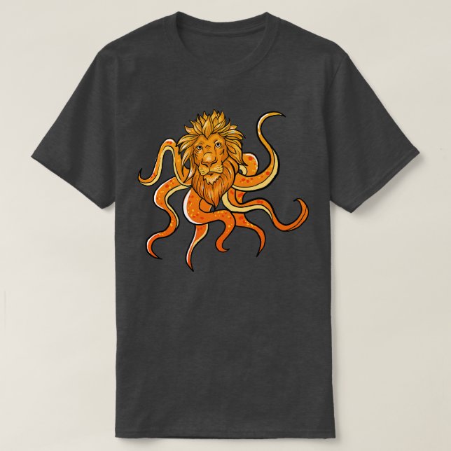 Lion Octopus T-Shirt (Design Front)