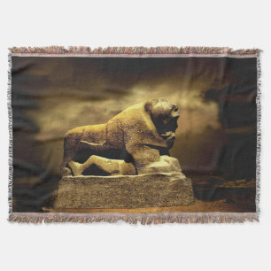 lion of babel throw blanket